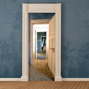 Dekoidea Autocollant De Porte Désert 83 X 210 Cm Vinyle