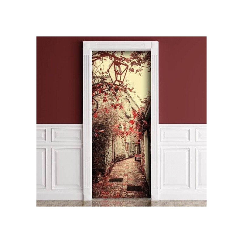 Dekoidea Autocollant De Porte Old Street 83 X 210 Cm Vinyle