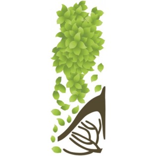 Crearreda Sticker Mural Arbre 220 X 300 Cm Vinyle  17 Pièces