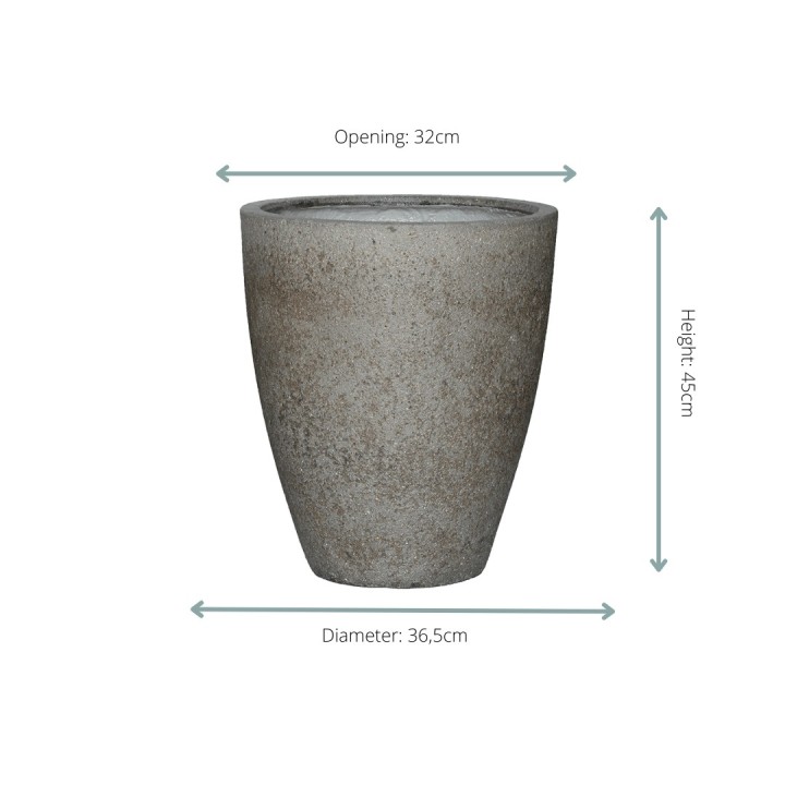 Pot Ben M Dioret Grey - D37 X H45