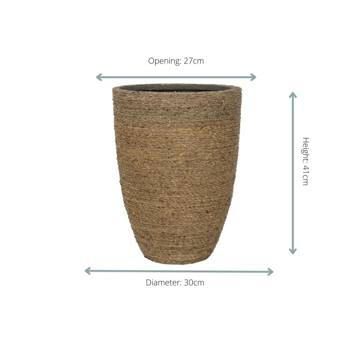 Pot Ben Straw Grass - D30 X H41