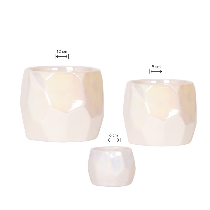Kolibri Home | Combo Deal - Pearl Travertine Pots