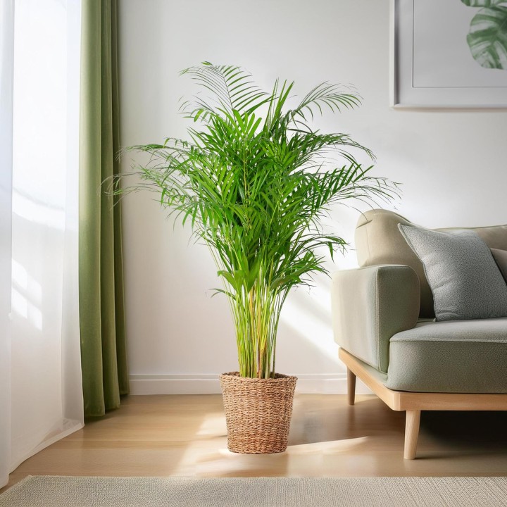 Areca Palm (Dypsis) Xl With Basket Torun - 120Cm - Ø24