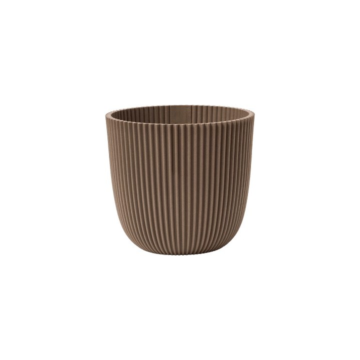 Capi Pot Nature Groove Made With Warm Taupe