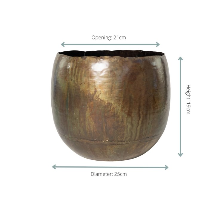 Pot Ellen Vintage Green - D25 X H19