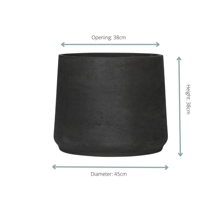 Jumbo Patt Black Washed - D45 X H38