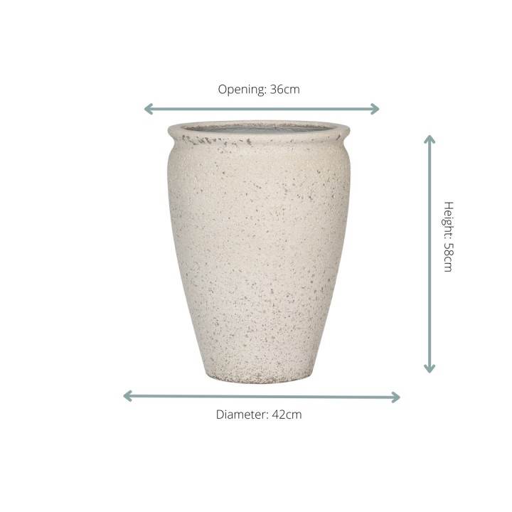 Pot Artemis Chalk White - S D42 X H58