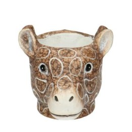 Planter Giraf D11/14X11Cm - Brown