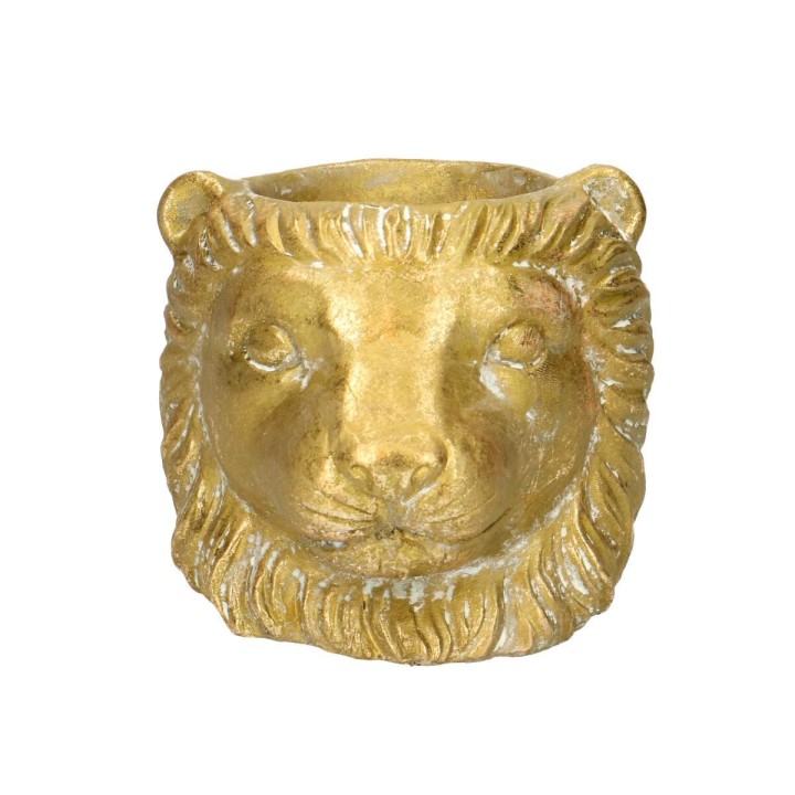 Planter Leeuw D11/13X10Cm - Gold