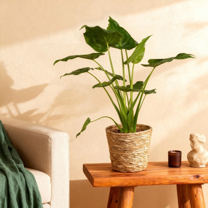 Alocasia Cucullata - Buddha's Hand - 1 Plant - Pot 21Cm - hauteur 65-70Cm