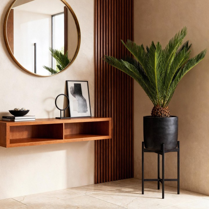 Cycas Revoluta - Sago Palm - Faible entretien - Vert - Pot 17 cm - Hauteur 70 cm