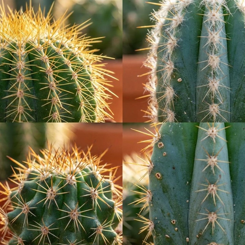 Mini mélange de cactus - 18 pièces - Ø 8,1 Cm - Hauteur: 5-10 Cm - Pots en terre cuite