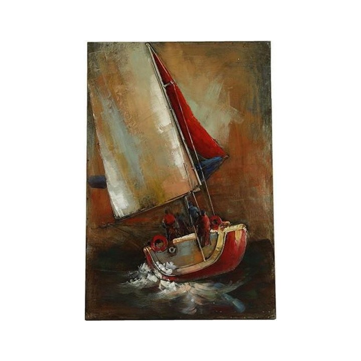 Non-Branded Bateau De Peinture 60 X 90 Cm Acier Brun/
