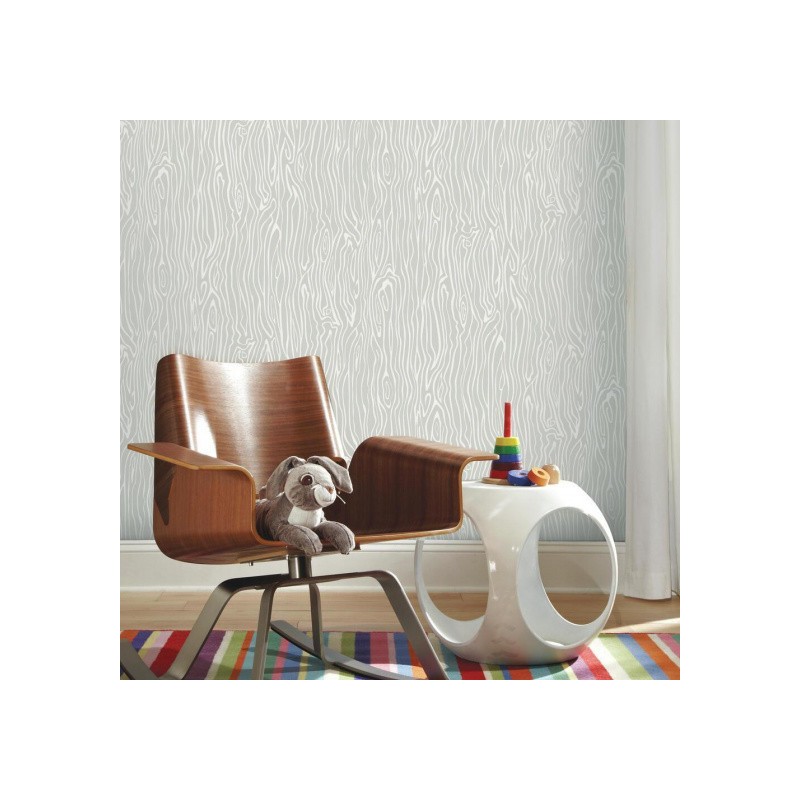 Roommates Papier Peint Peel And Stick Wood Grain 503 Cm Vinyl Gris