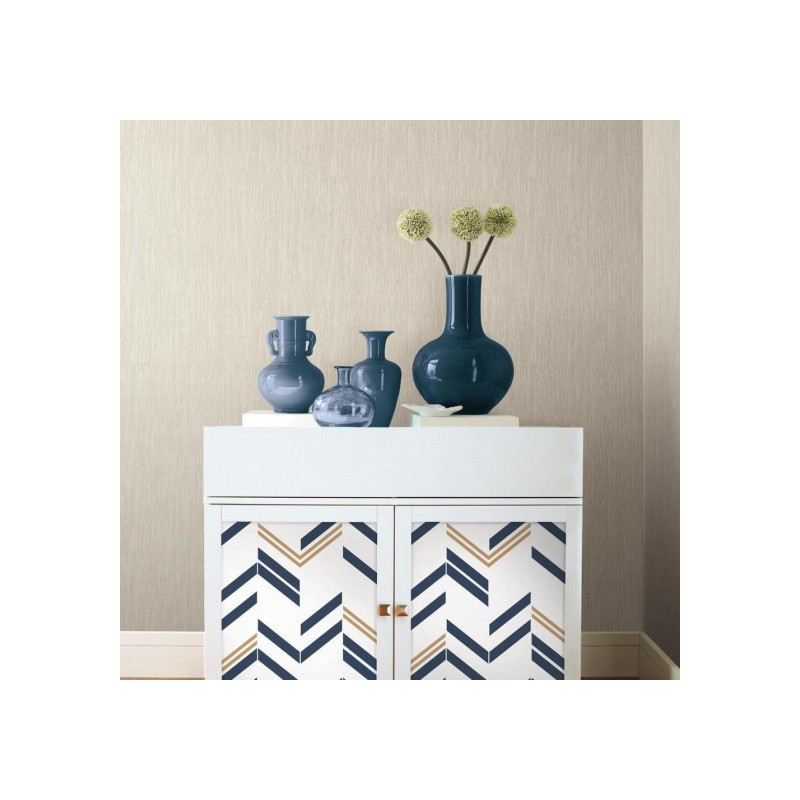 Roommates Papier Peint Peel And Stick Cev-S 503 Cm Vinyle Bleu/Or