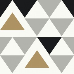 Roommates Fond D'écran Peel And Stick Geo.-T 503 Cm Vinyl Gris