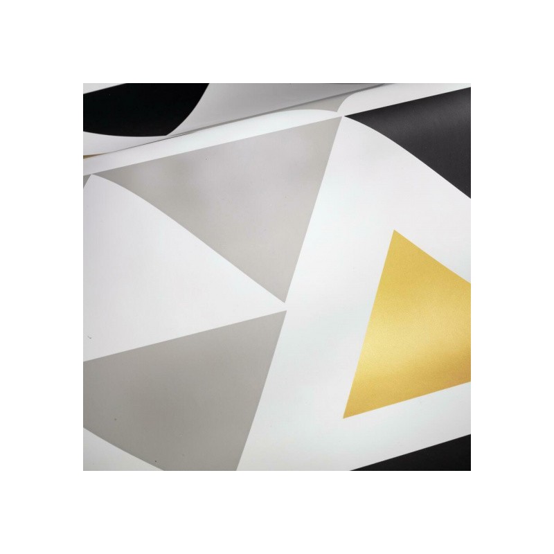 Roommates Fond D'écran Peel And Stick Geo.-T 503 Cm Vinyl Gris