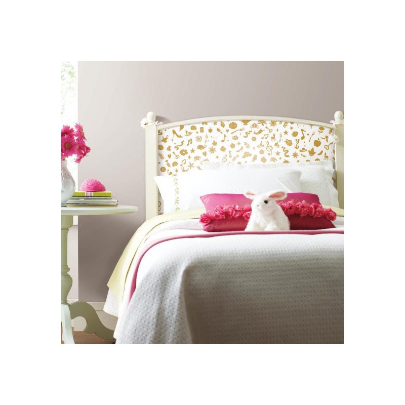 Roommates Fond D'écran Peel And Stick Icônes Disney 503 Cm Vinyle Or